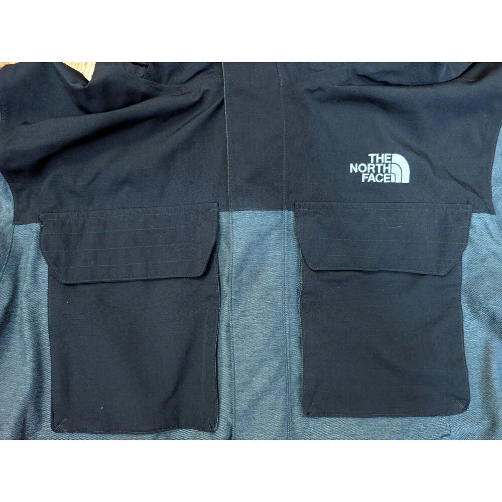 The North Face TNF DryVent Waterproof Shell Jacket Men's Large Black Gray